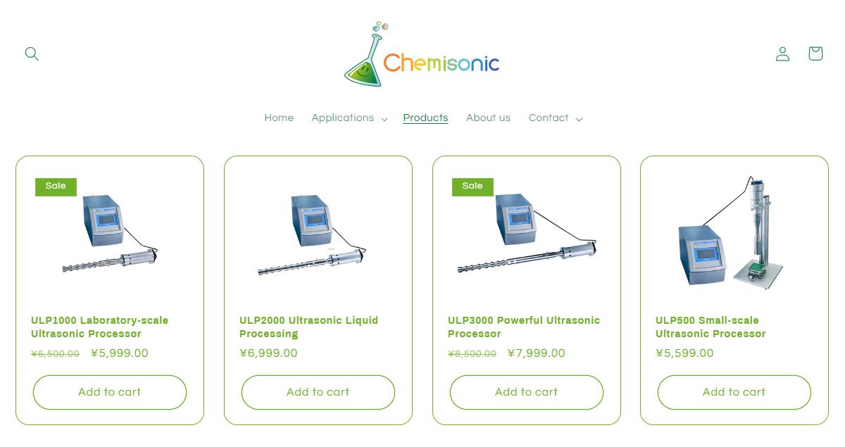 Ultrasonic Disperse Application Range - Chemisonic