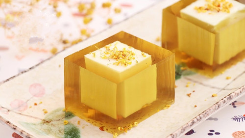 Osmanthus Jelly Recipe (Gui Hua Gao) - Greedy Girl Gourmet