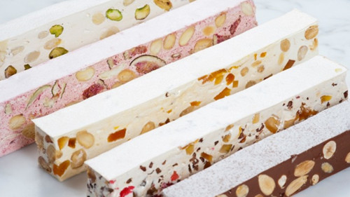 Manual Lowcost Cutter - cut nougat made of sugar, honey - Cheersonic