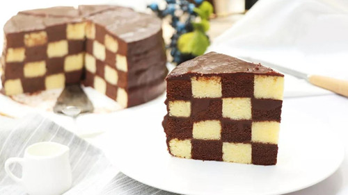 Checker Cake - Surprise when you cut it - Cheersonic