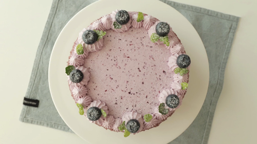 Blueberry Cream Cake - Cutting Cream Cake - Cheersonic